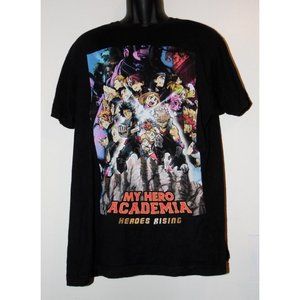 My Hero Academia Heroes Rising Funimation Tee Shirt Black Size L